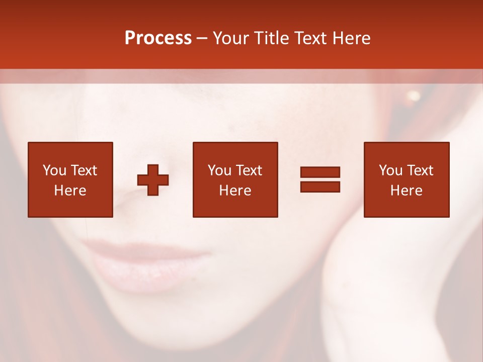 Head Portrait Fashion PowerPoint Template