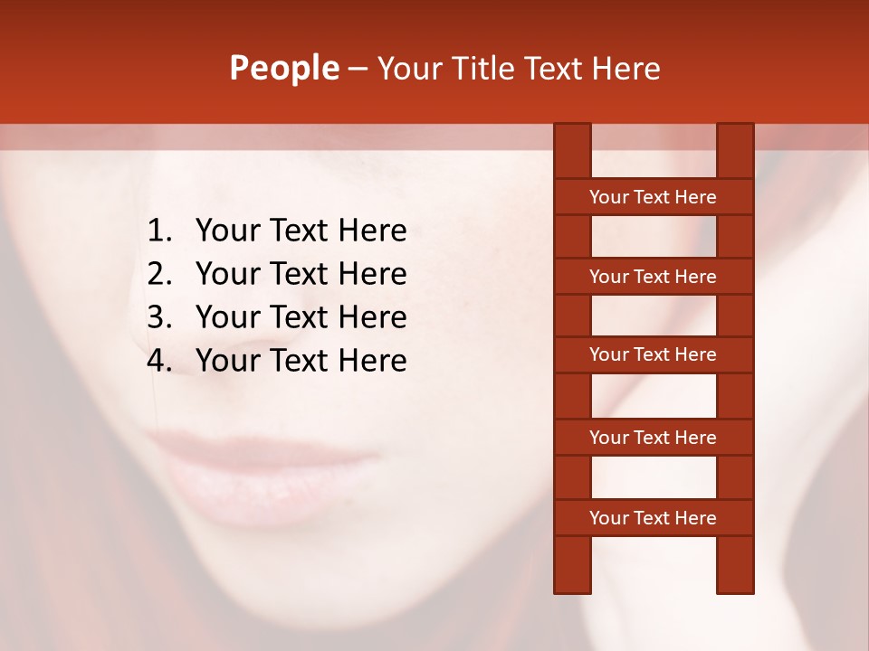 Head Portrait Fashion PowerPoint Template