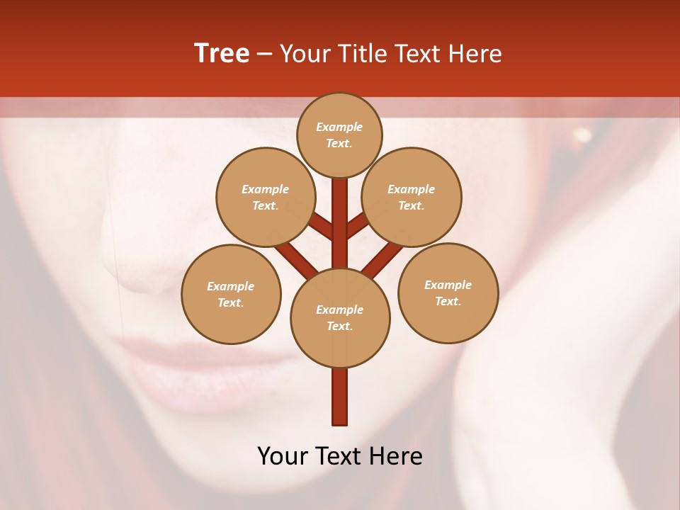 Head Portrait Fashion PowerPoint Template