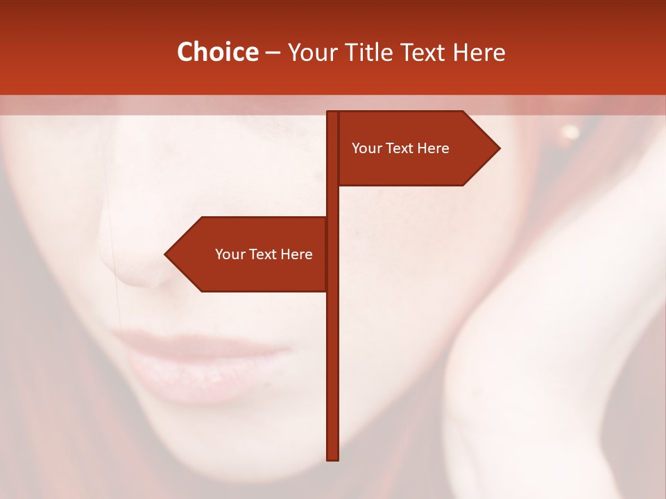 Head Portrait Fashion PowerPoint Template