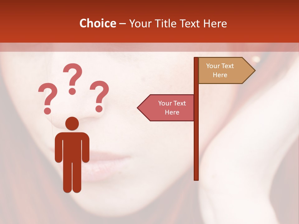 Head Portrait Fashion PowerPoint Template