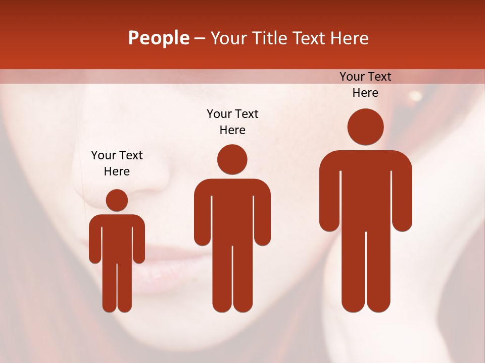 Head Portrait Fashion PowerPoint Template