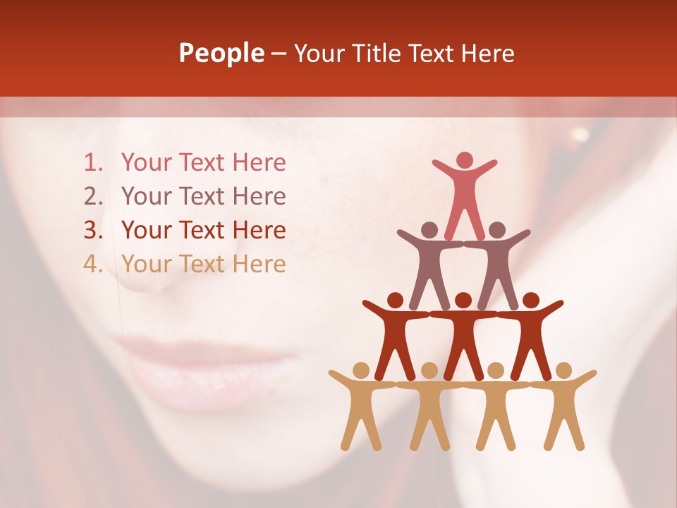 Head Portrait Fashion PowerPoint Template