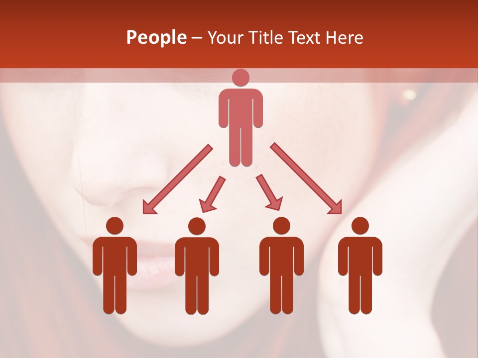 Head Portrait Fashion PowerPoint Template