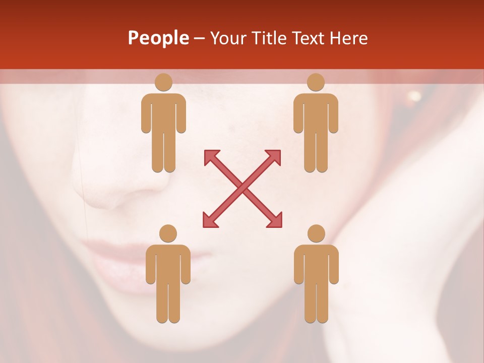 Head Portrait Fashion PowerPoint Template