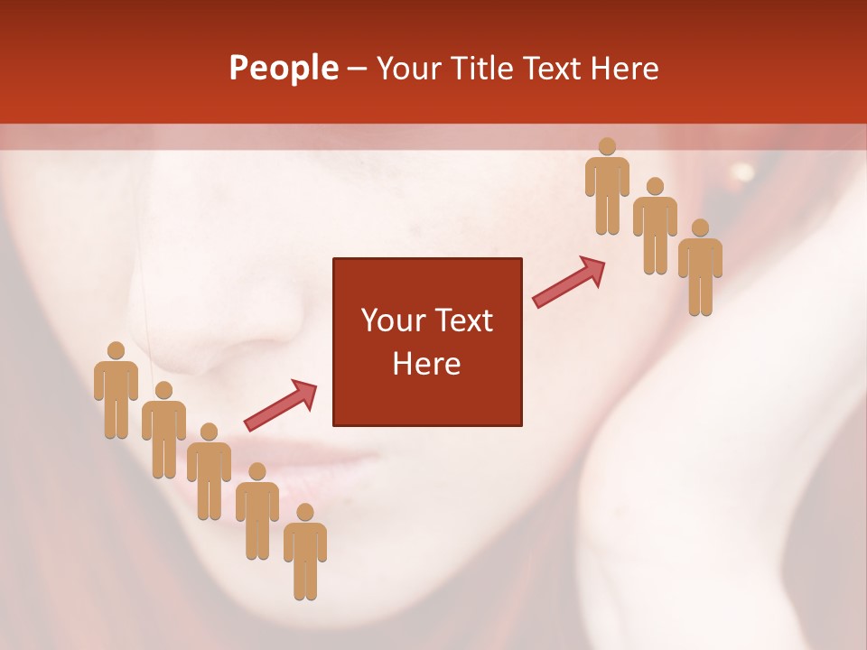 Head Portrait Fashion PowerPoint Template