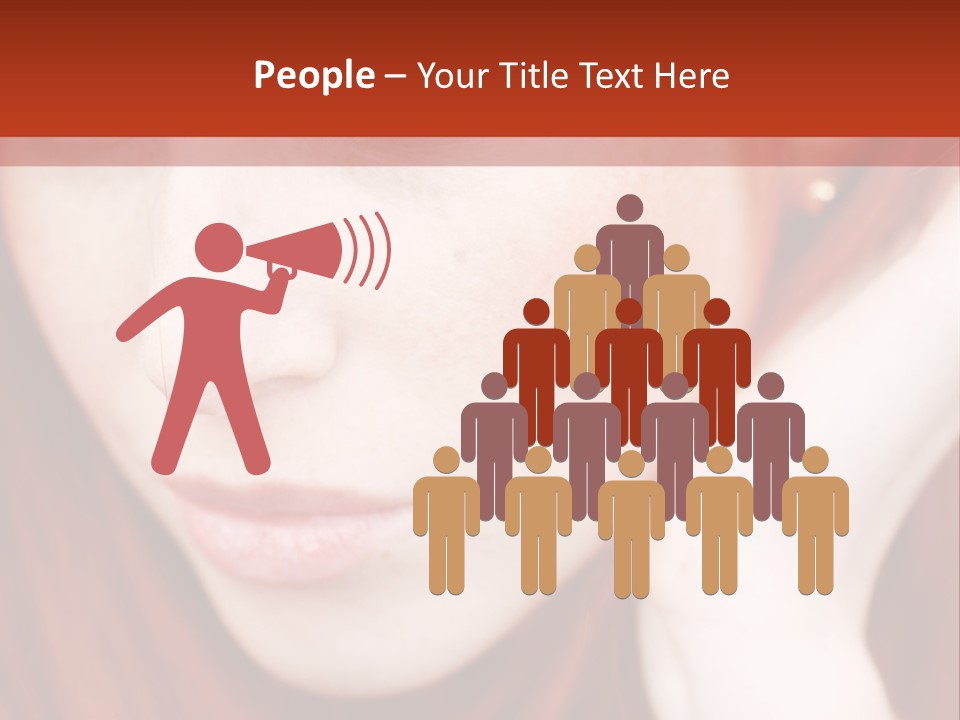 Head Portrait Fashion PowerPoint Template