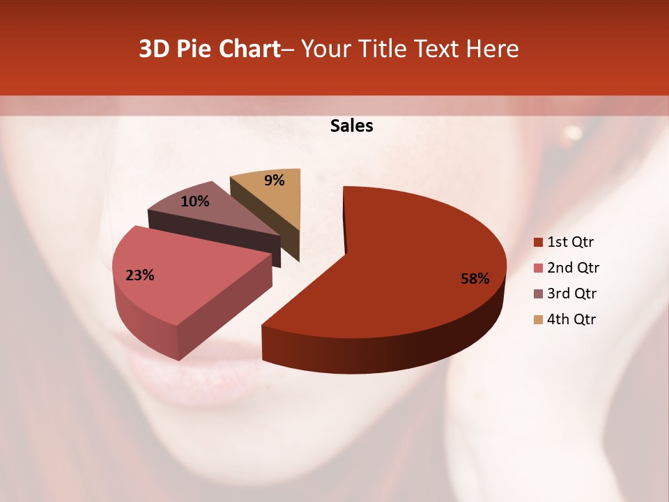 Head Portrait Fashion PowerPoint Template