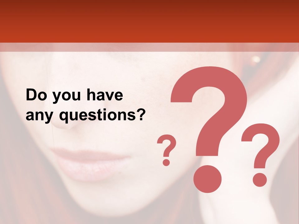 Head Portrait Fashion PowerPoint Template