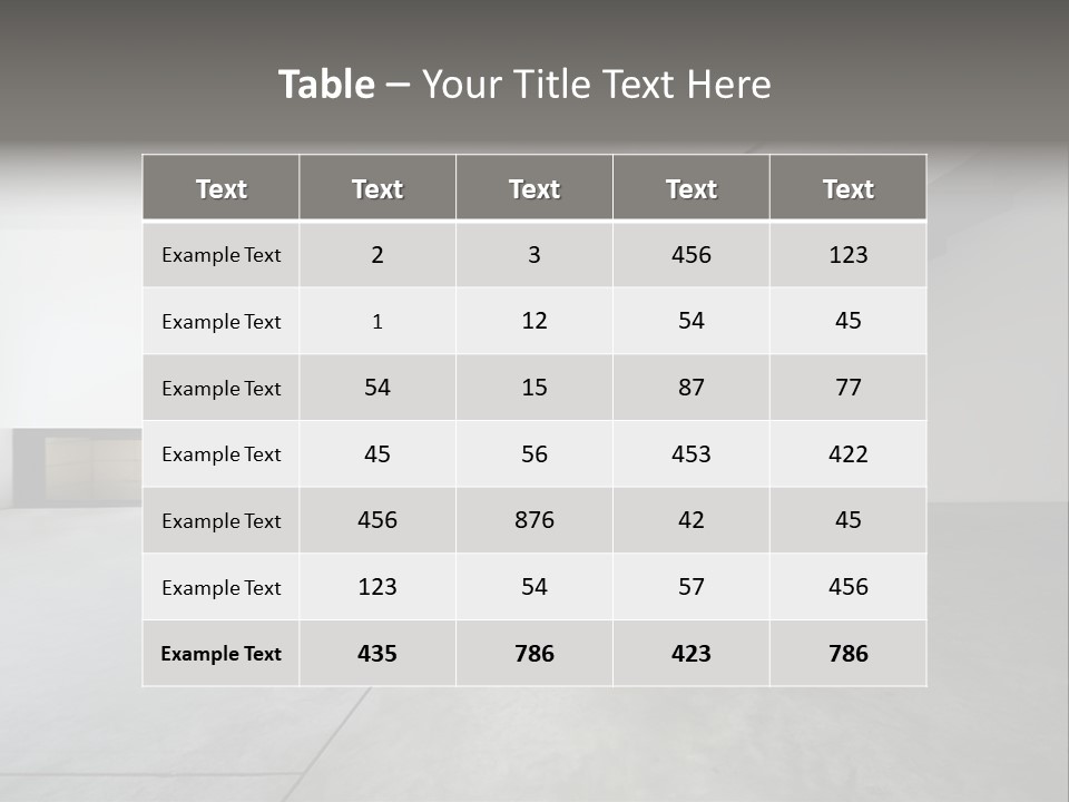 Floor View Design PowerPoint Template