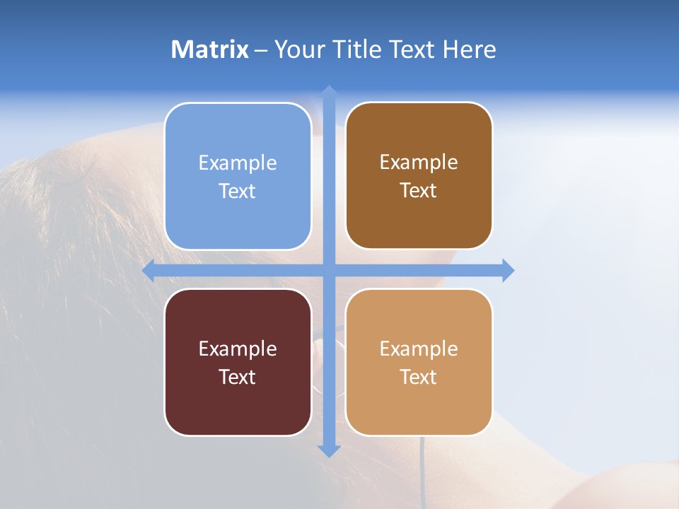 Alone Sunbathe Pleasure PowerPoint Template