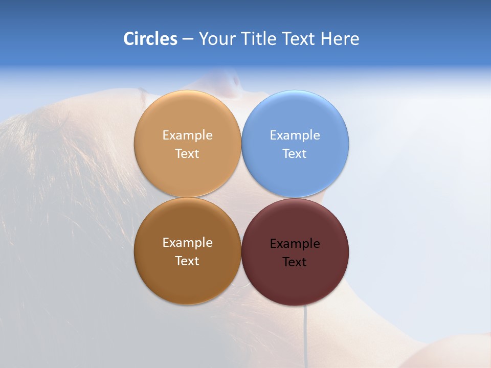 Alone Sunbathe Pleasure PowerPoint Template