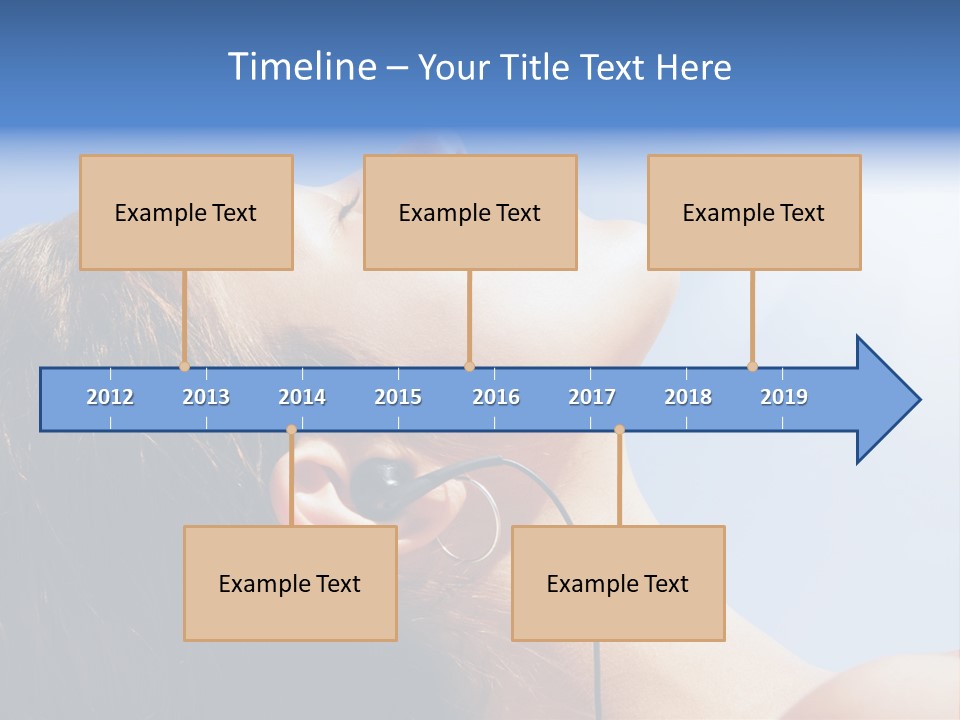 Alone Sunbathe Pleasure PowerPoint Template