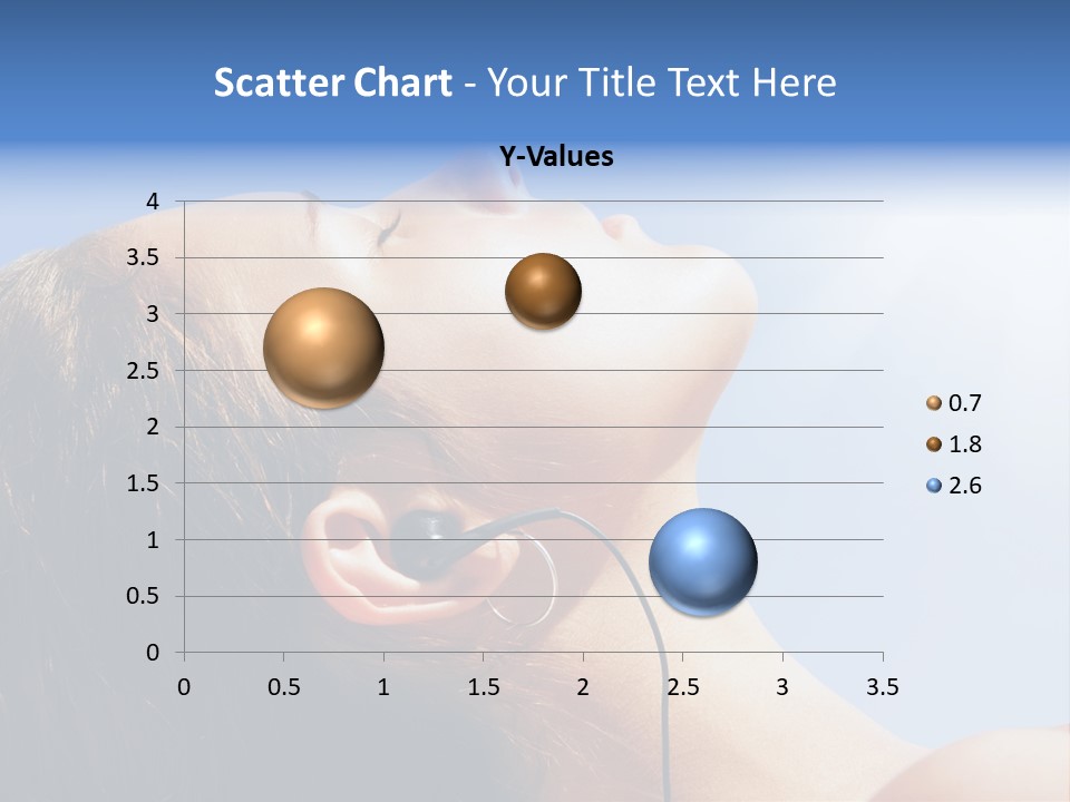 Alone Sunbathe Pleasure PowerPoint Template