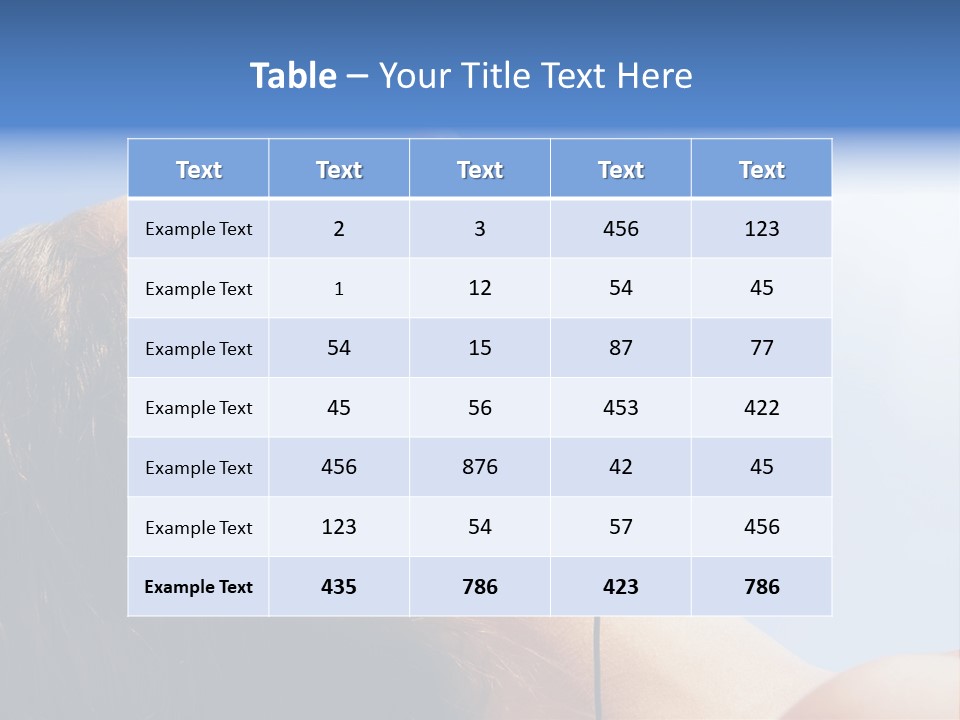 Alone Sunbathe Pleasure PowerPoint Template