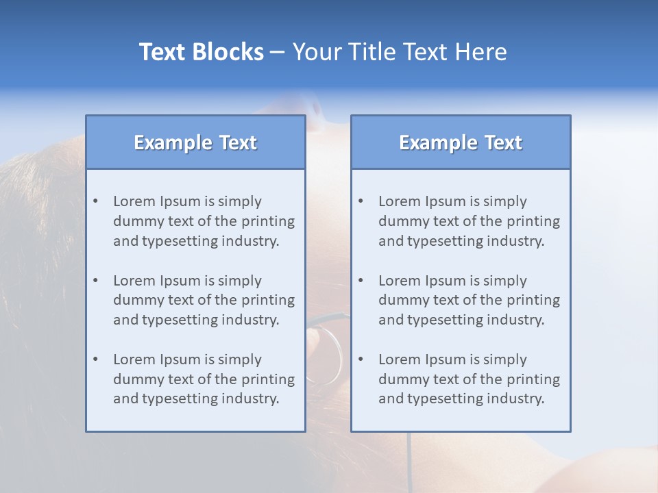 Alone Sunbathe Pleasure PowerPoint Template