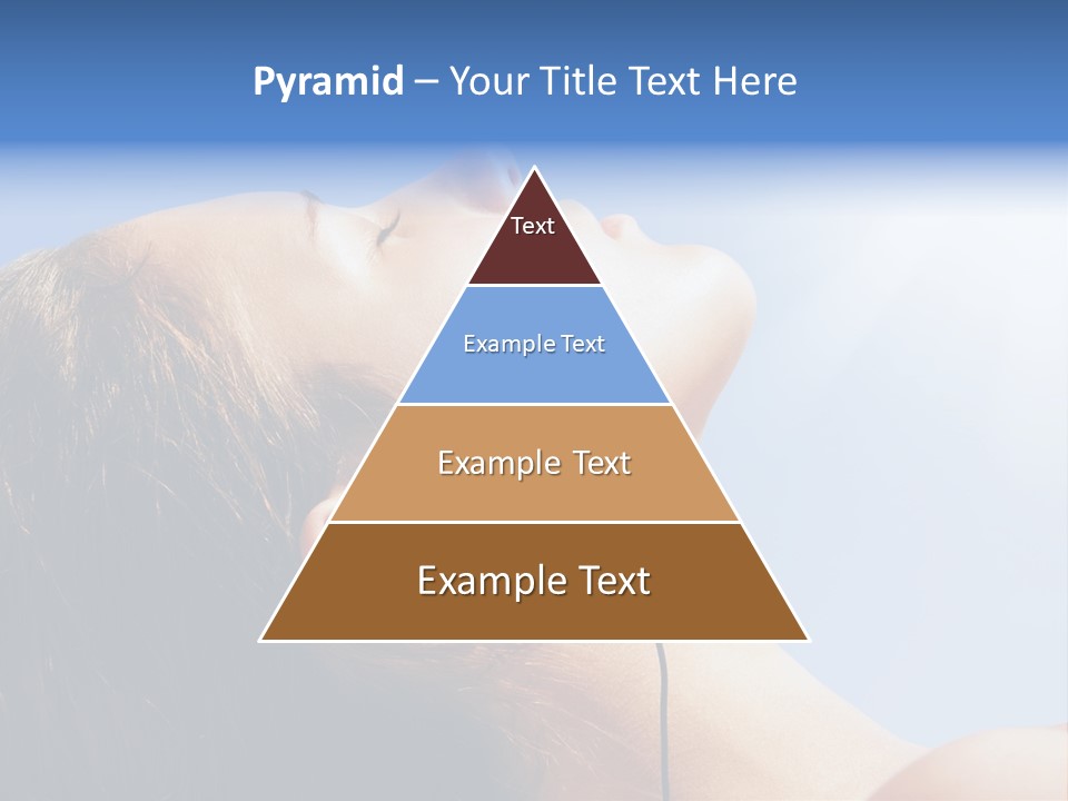 Alone Sunbathe Pleasure PowerPoint Template