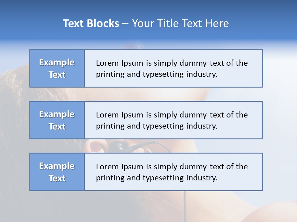 Alone Sunbathe Pleasure PowerPoint Template