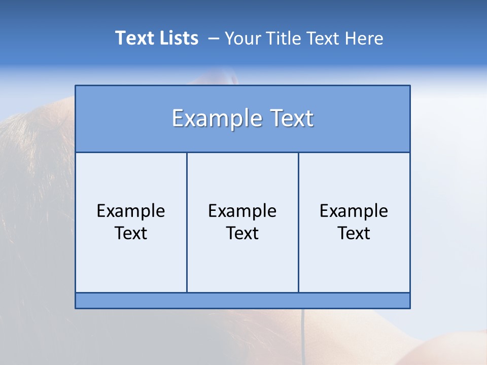 Alone Sunbathe Pleasure PowerPoint Template