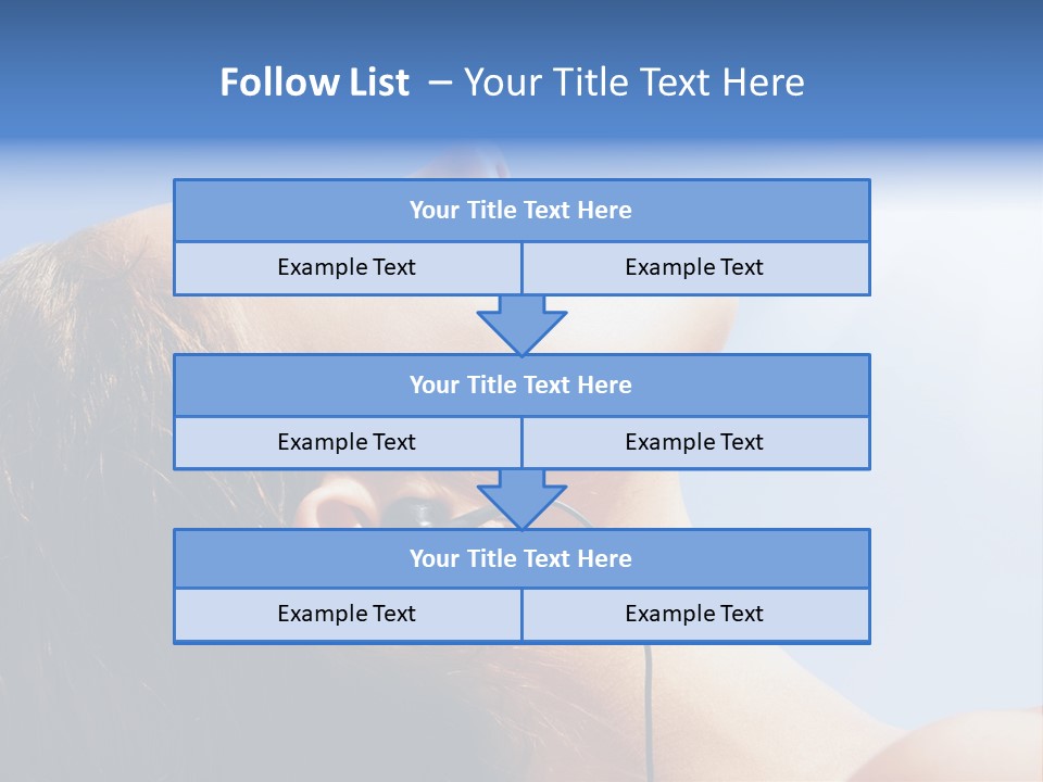 Alone Sunbathe Pleasure PowerPoint Template