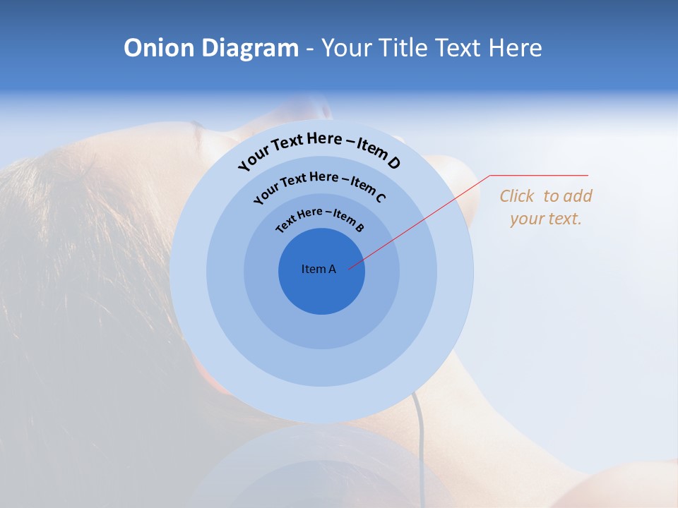 Alone Sunbathe Pleasure PowerPoint Template