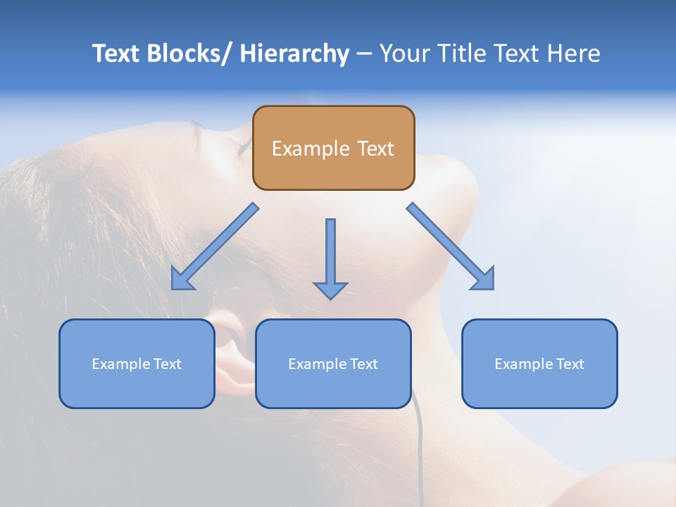 Alone Sunbathe Pleasure PowerPoint Template