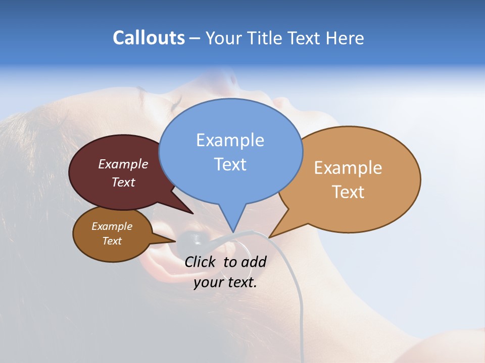 Alone Sunbathe Pleasure PowerPoint Template