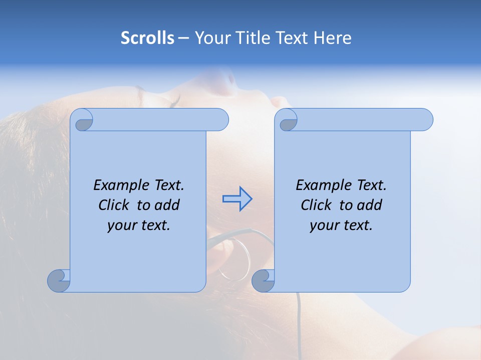 Alone Sunbathe Pleasure PowerPoint Template