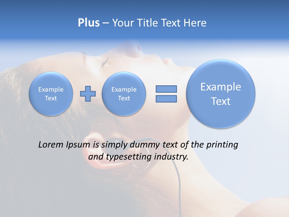 Alone Sunbathe Pleasure PowerPoint Template