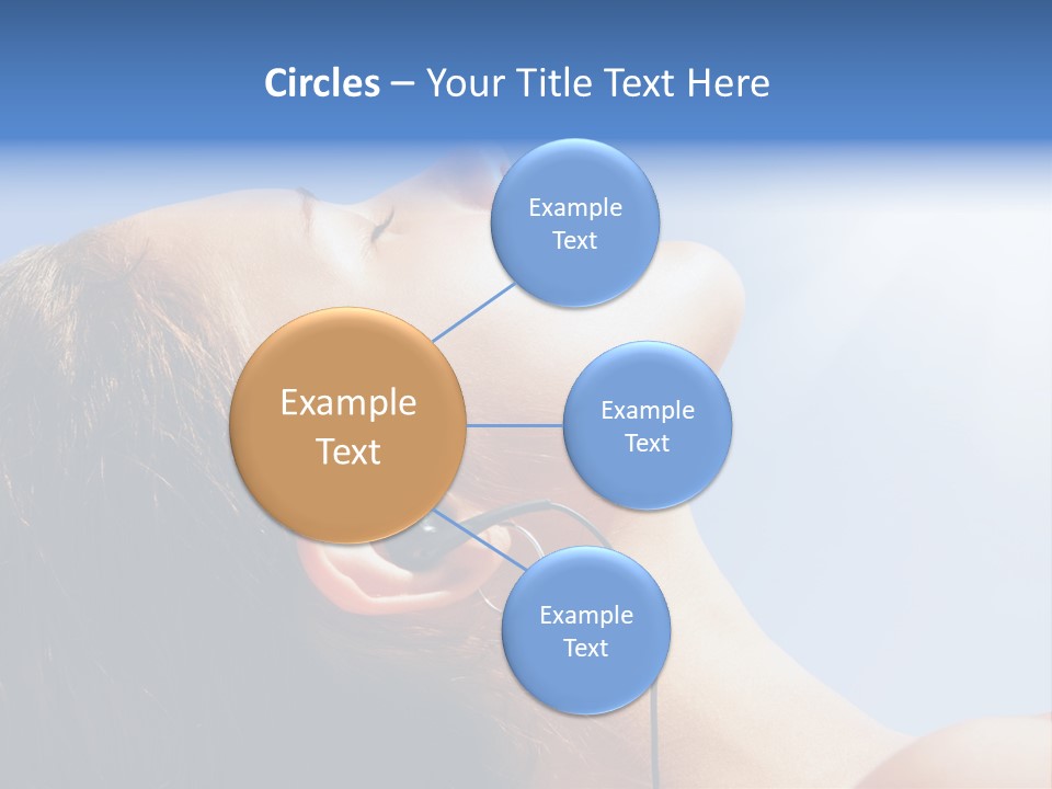 Alone Sunbathe Pleasure PowerPoint Template