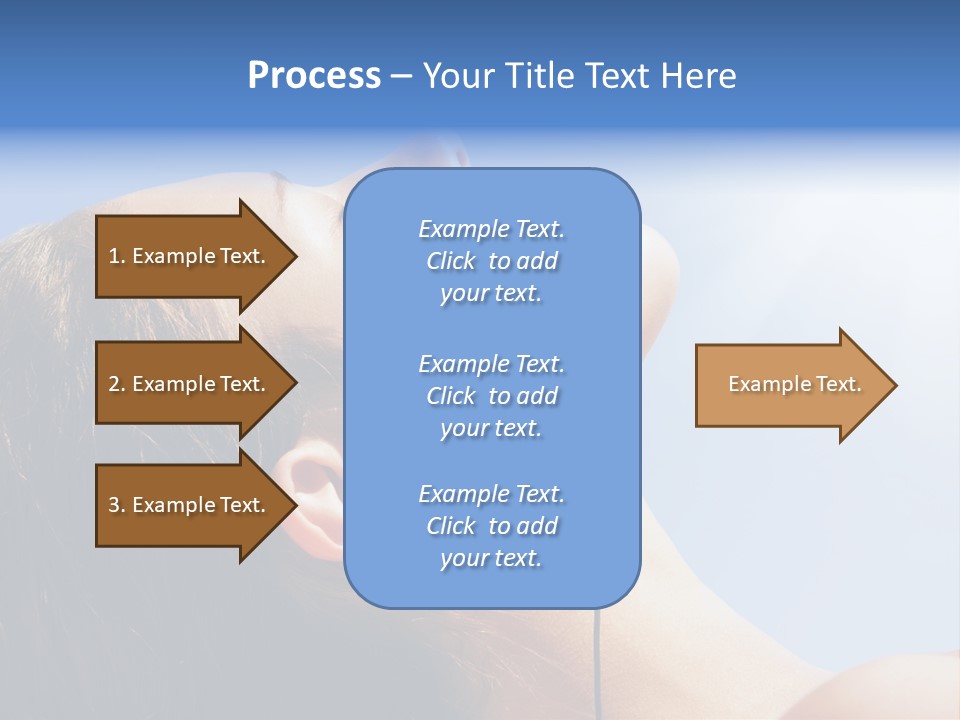 Alone Sunbathe Pleasure PowerPoint Template