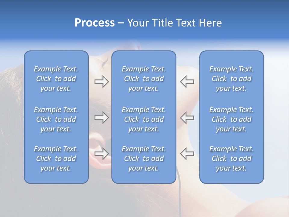 Alone Sunbathe Pleasure PowerPoint Template