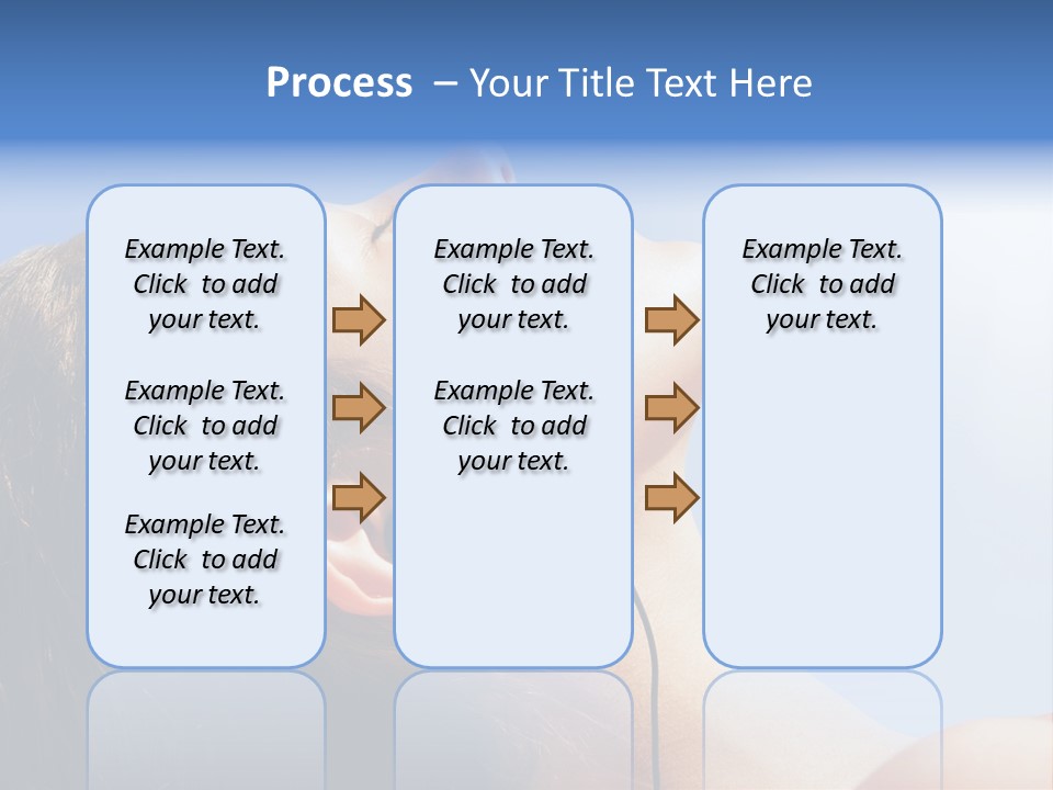 Alone Sunbathe Pleasure PowerPoint Template