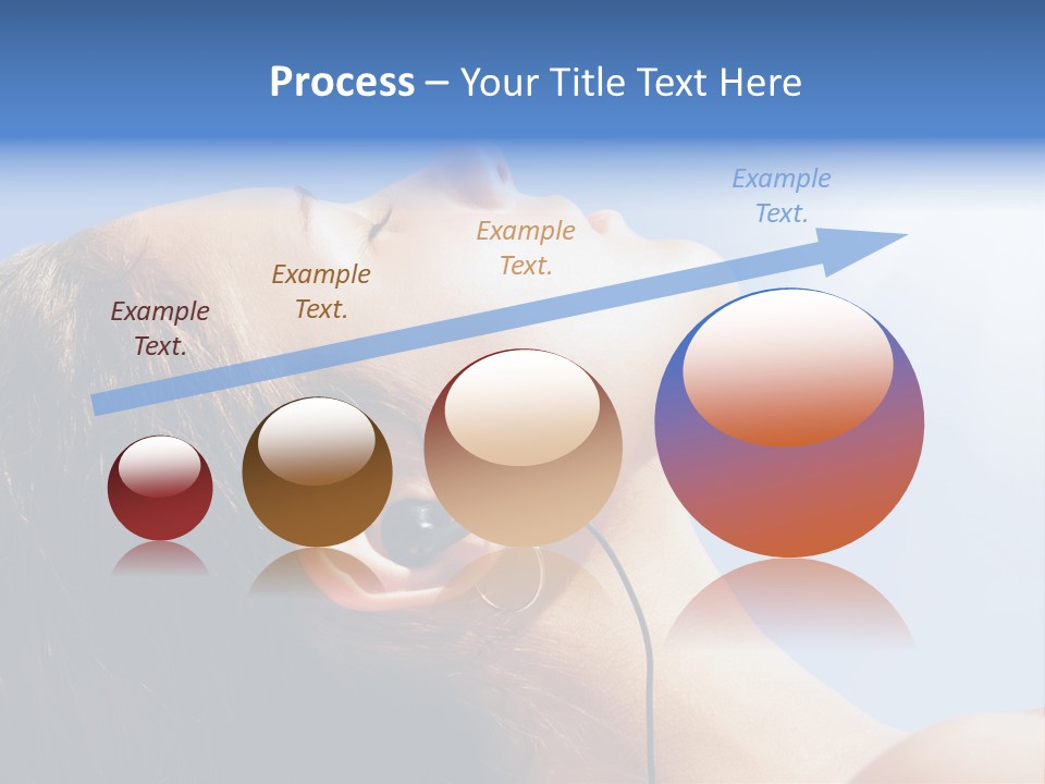 Alone Sunbathe Pleasure PowerPoint Template