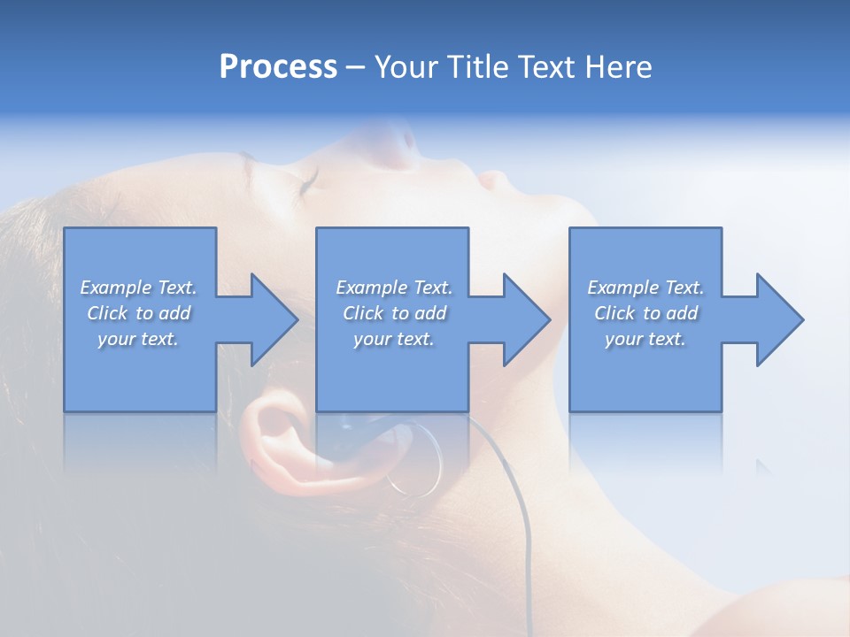 Alone Sunbathe Pleasure PowerPoint Template