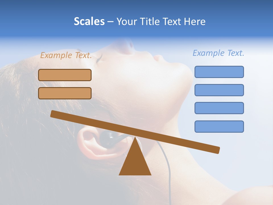Alone Sunbathe Pleasure PowerPoint Template