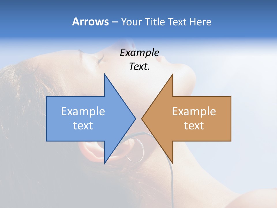 Alone Sunbathe Pleasure PowerPoint Template