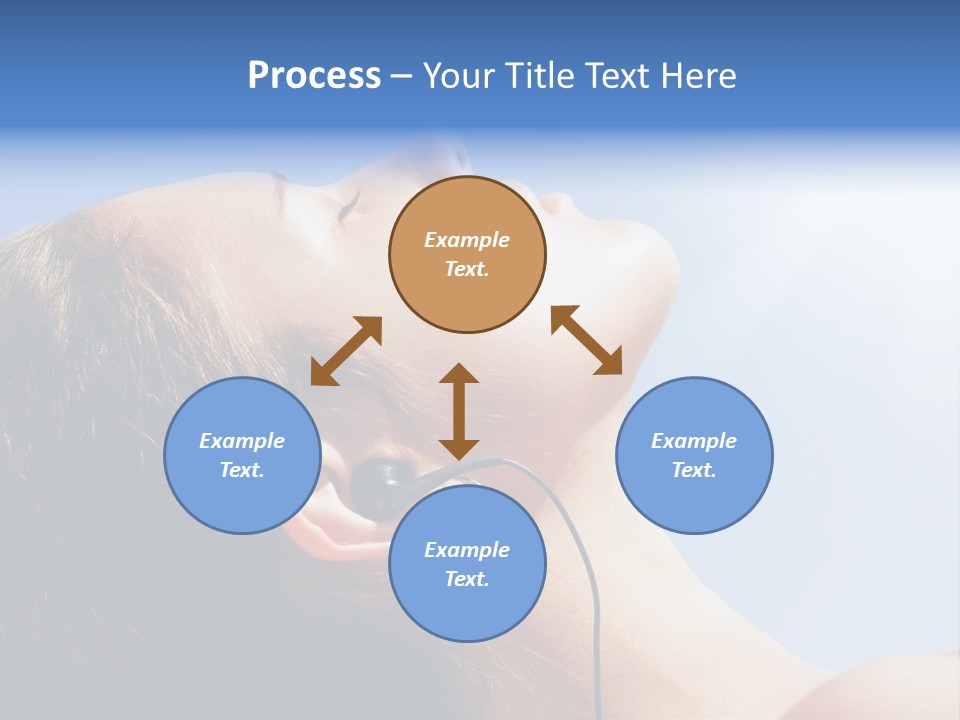 Alone Sunbathe Pleasure PowerPoint Template