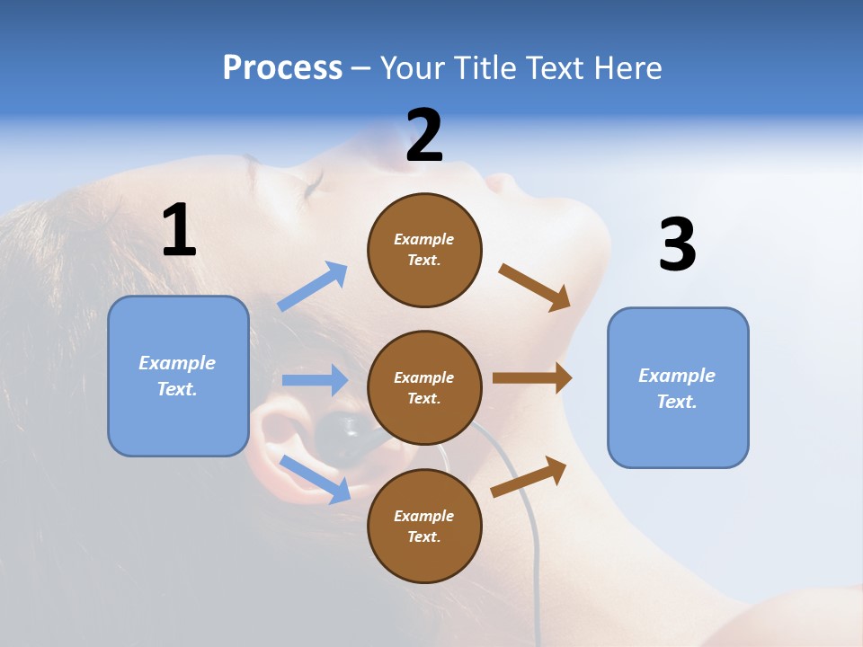 Alone Sunbathe Pleasure PowerPoint Template