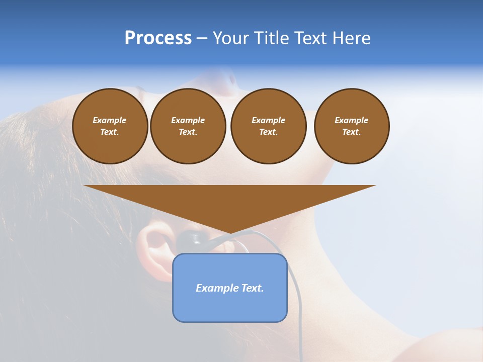 Alone Sunbathe Pleasure PowerPoint Template