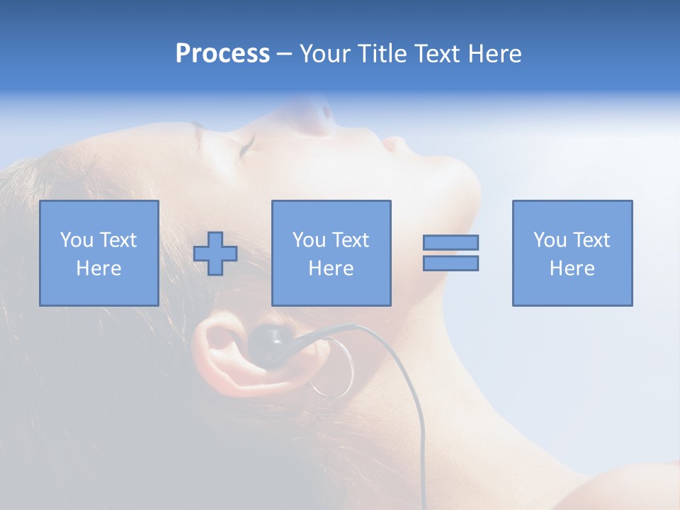 Alone Sunbathe Pleasure PowerPoint Template