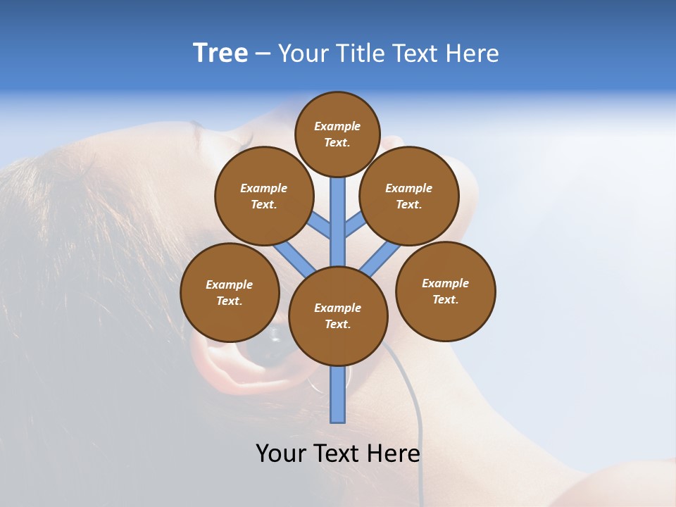 Alone Sunbathe Pleasure PowerPoint Template