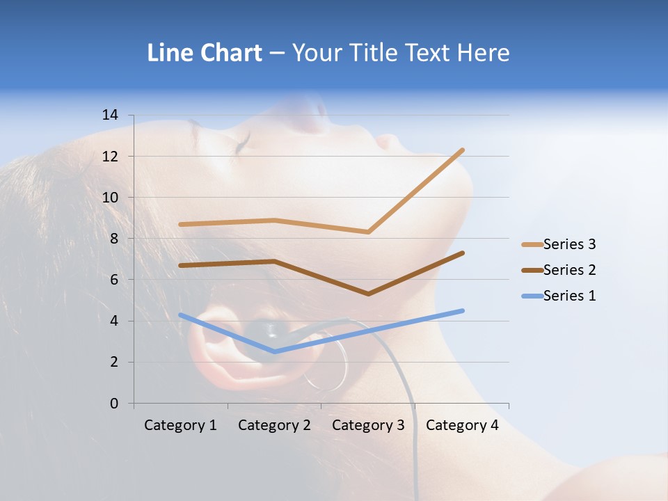 Alone Sunbathe Pleasure PowerPoint Template