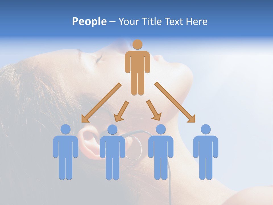 Alone Sunbathe Pleasure PowerPoint Template