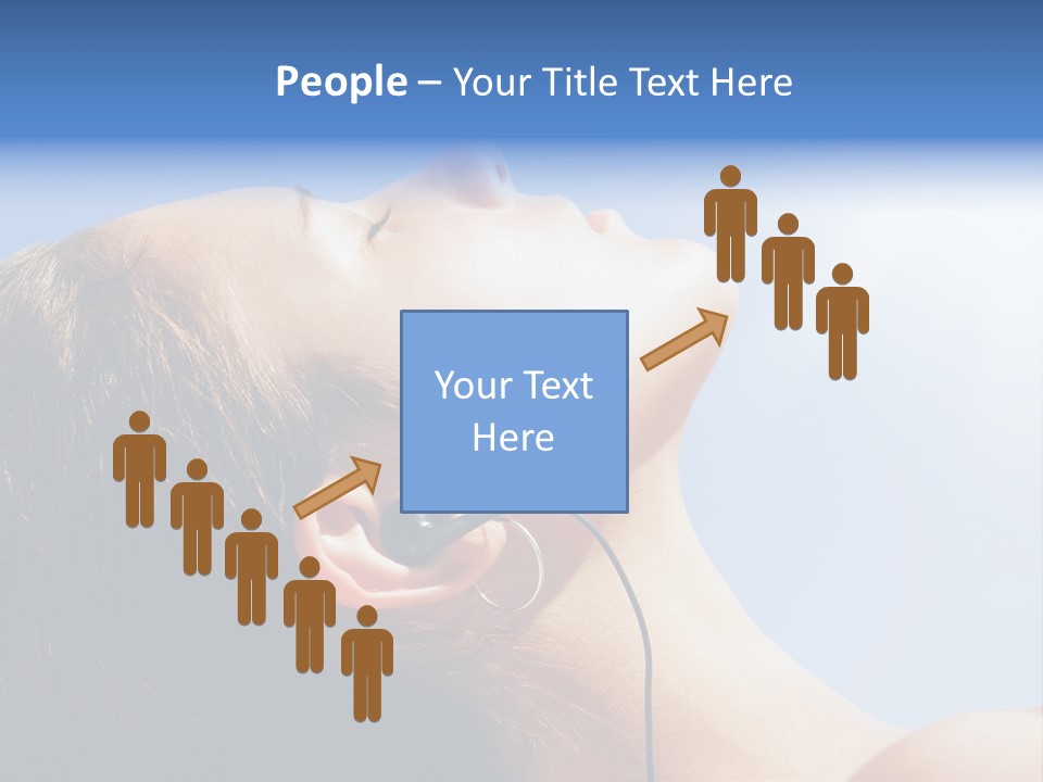 Alone Sunbathe Pleasure PowerPoint Template