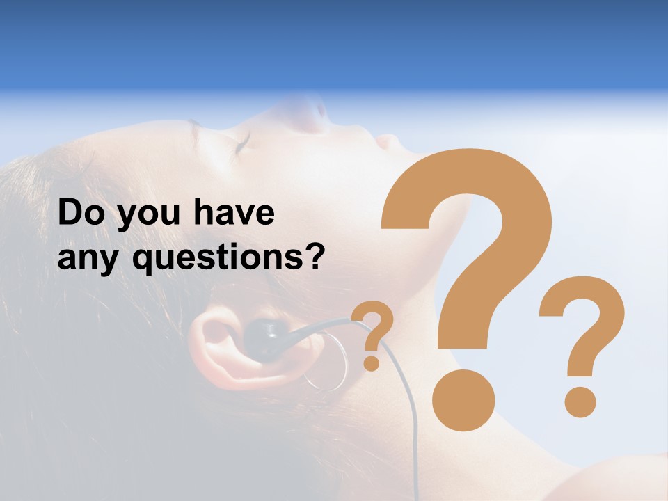 Alone Sunbathe Pleasure PowerPoint Template