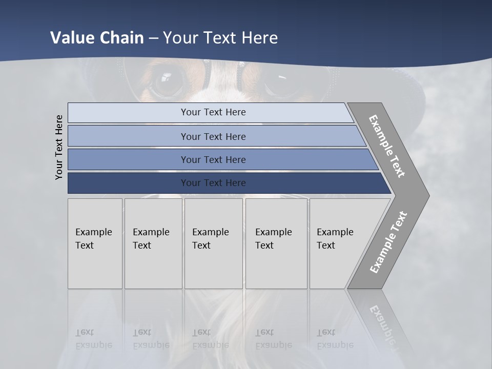 A Dog Wearing A Blue Hat And Glasses PowerPoint Template