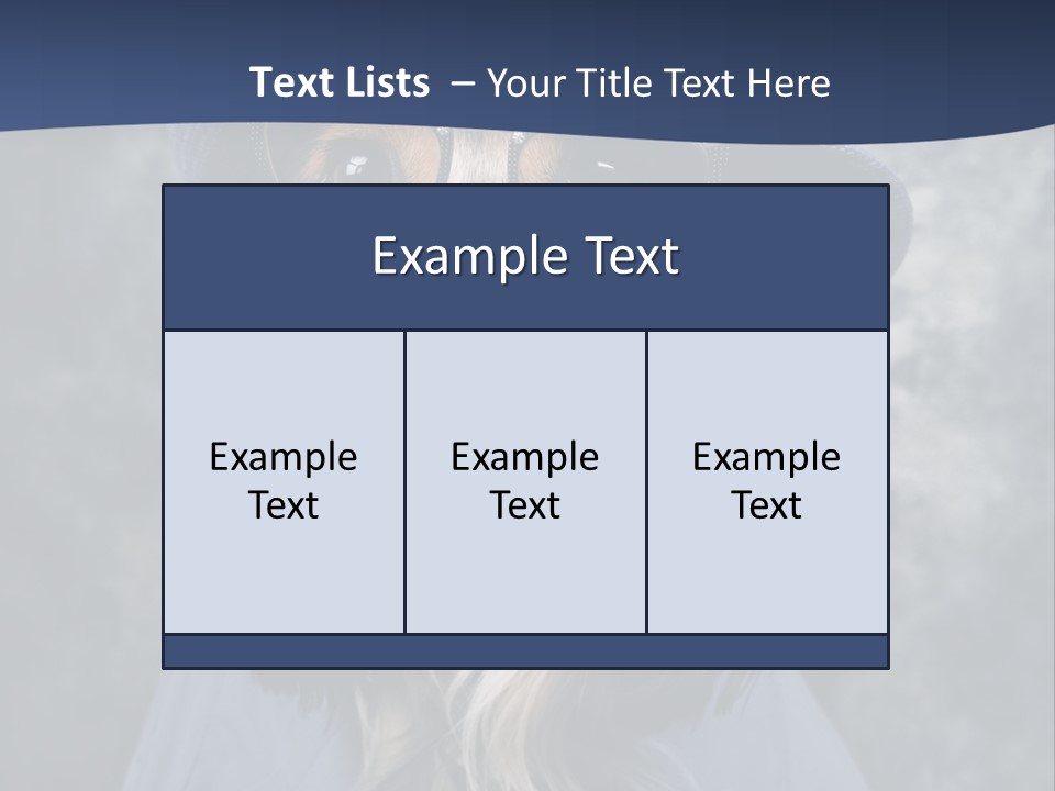 A Dog Wearing A Blue Hat And Glasses PowerPoint Template