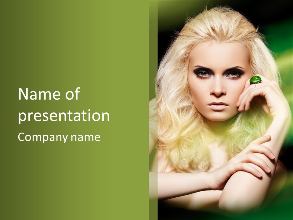 Femininity Dark Shadows PowerPoint Template