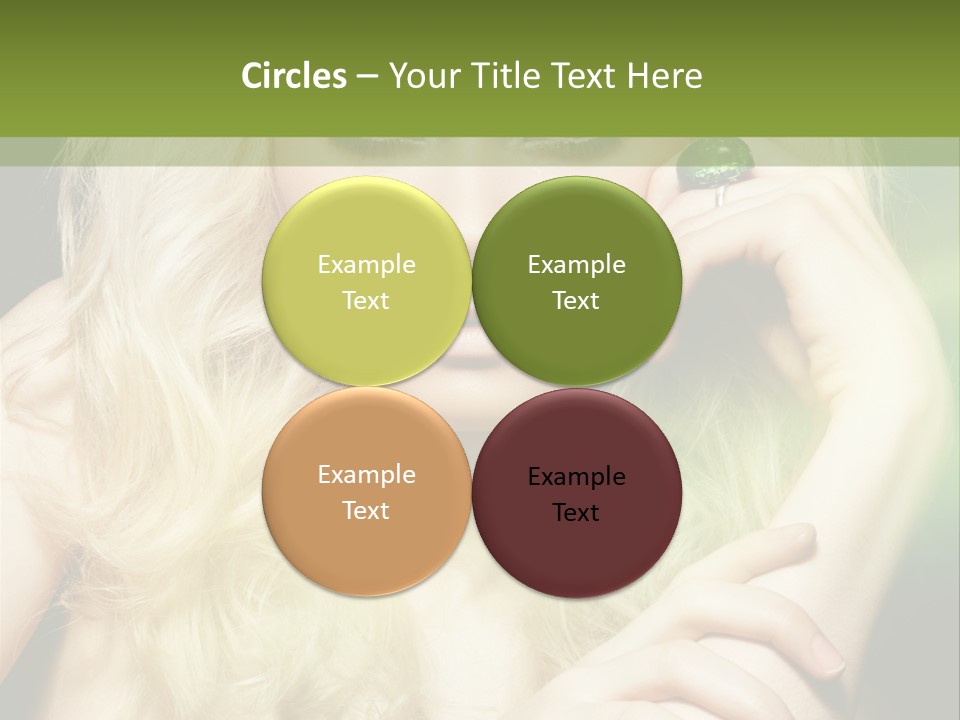 Femininity Dark Shadows PowerPoint Template